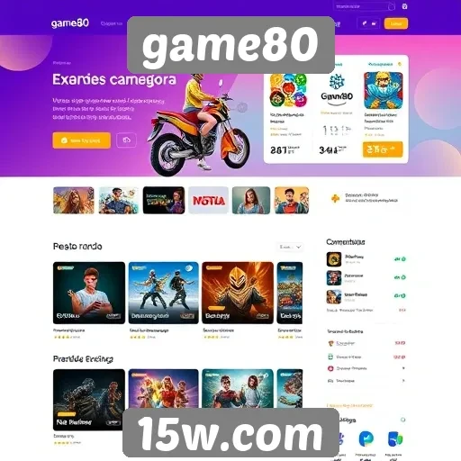 Novo design do site game80 melhora experiência do usuário